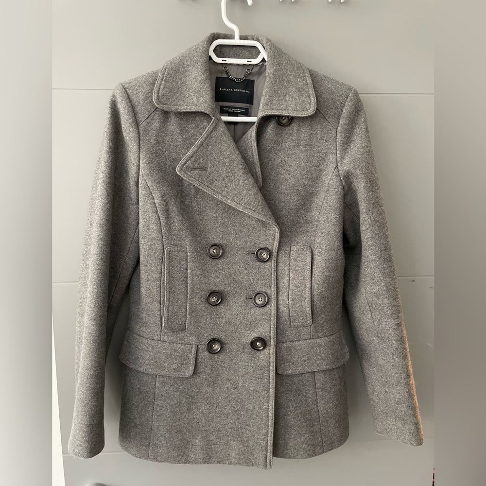 Banana republic wool pea coat